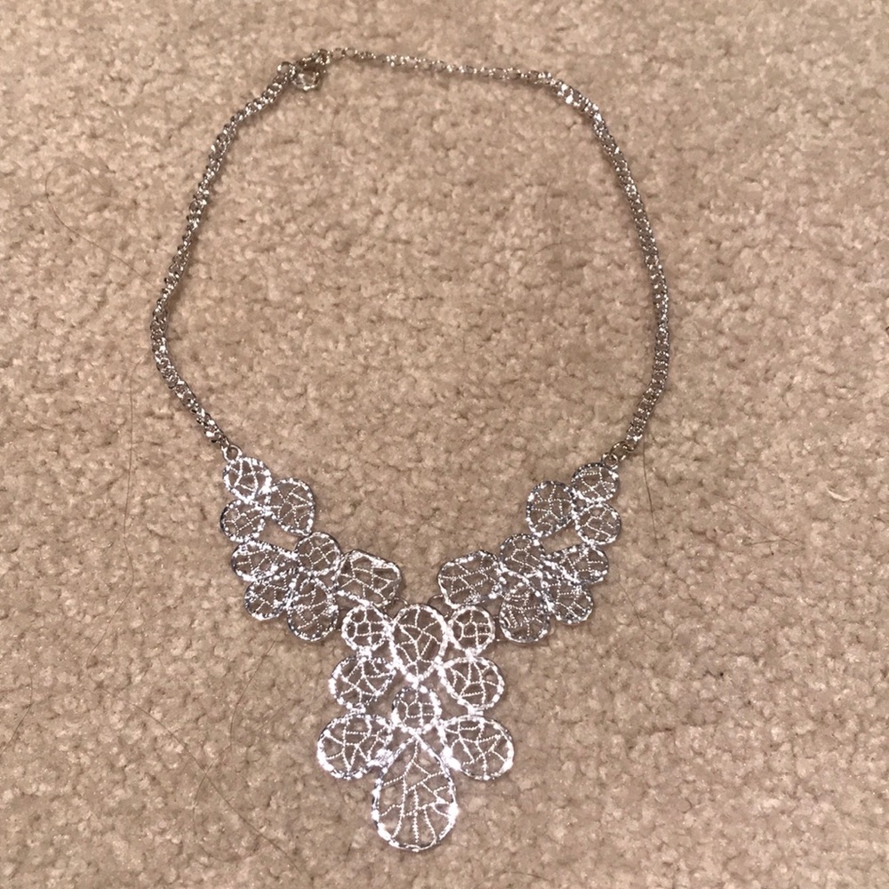silver necklace